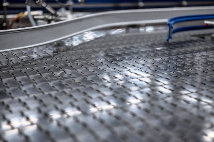 metalowy przenośnik taśmowy